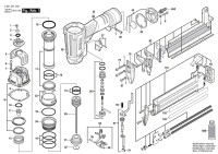 Bosch 3 601 D91 D00 Gsk 50 Pneumatic Nailgun / Eu Spare Parts